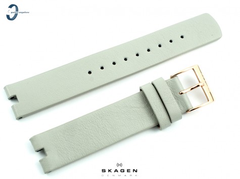 Pasek Skagen SKW2710 skórzany szary