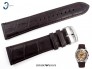 Pasek Armani AR1785 skórzany ciemny brąz 23 mm