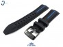 Pasek Festina F20366 czarny gumowy niebieski akcent