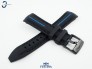 Pasek Festina F20366 czarny gumowy niebieski akcent