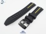 Pasek Festina F20366 czarny gumowy żółty akcent