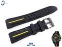 Pasek Festina F20366 czarny gumowy żółty akcent