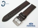 Pasek Festina F20265 skórzany 24 mm brązowy