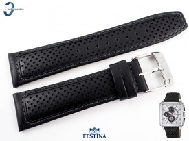 Pasek Festina F20265 skórzany 24 mm czarny