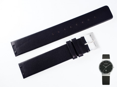 Pasek SKAGEN 355SLB, 358LSLB, 358LSL, 358LSLBW czarny skórzany