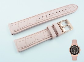 Pasek Michael Kors MKT5068 silikonowy brudny róż 18 mm