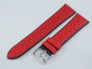 Pasek MORELLATO FLYBOARD skórzano-gumowy czerwony 20 mm