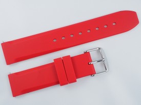 Pasek MORELLATO LUGANO gumowy czerwony 22 mm