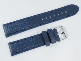 Pasek MORELLATO RALLY skórzany granatowo-niebieski 20 mm