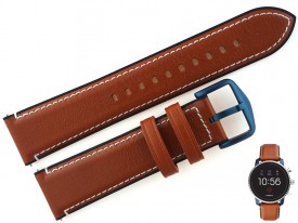 Pasek Fossil FTW4016 skórzany brązowy 22 mm