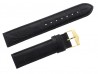 Pasek Atlantic 19 mm czarny złota klamra