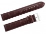 Pasek Atlantic 19 mm brązowy srebrna klamra
