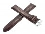 Pasek Atlantic 19 mm brązowy srebrna klamra