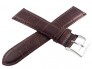 Pasek Atlantic 24 mm brązowy srebrna klamra