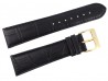 Pasek Atlantic 24 mm czarny złota klamra