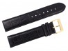 Pasek Atlantic 21 mm czarny złota klamra