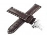 Pasek Atlantic 22 mm brązowy zapięcie srebrne