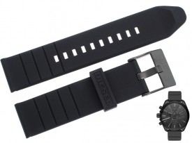 Pasek DIESEL DZ4507 gumowy czarny 22 mm