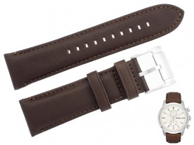 Pasek Fossil FS4865 skórzany brązowy 24 mm
