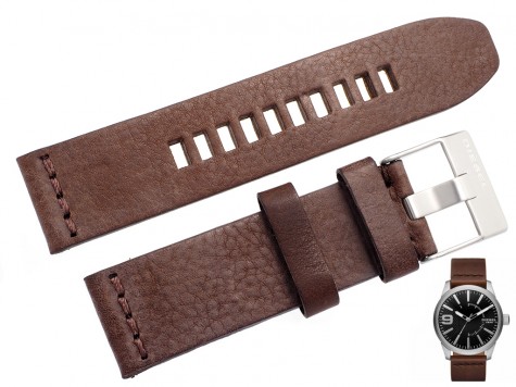 Pasek Diesel DZ1802 skórzany brązowy 24 mm