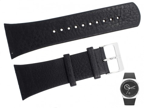 Pasek do zegarka Skagen SKW6070 czarny skórzany