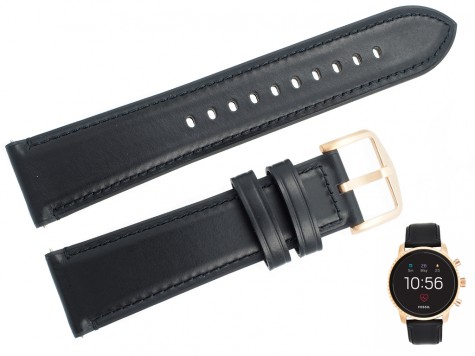 Pasek Fossil FTW4017 od producenta czarny 22 mm