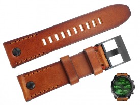 Pasek Diesel DZT2002 skórzany brązowy 24 mm