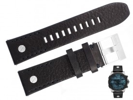 Pasek Diesel DZT2001 skórzany czarny 24 mm