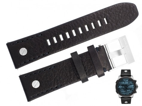 Pasek Diesel DZT2001 skórzany czarny 24 mm