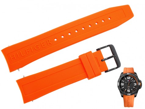 Pasek do zegarka Tommy Hilfiger TH 1791088 pomarańczowy