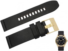 Pasek Diesel DZ1801 skórzany czarny 24 mm oryginał