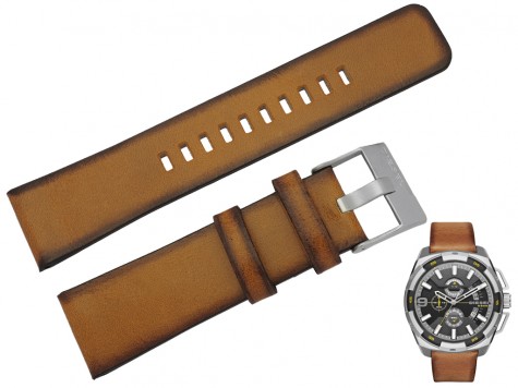 Pasek DIESEL DZ4393 brąz skórzany 24 mm oryginał