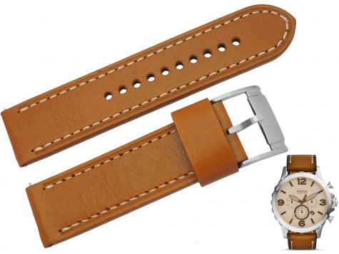 Pasek Fossil JR1503 brązowy 24 mm oryginał