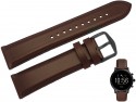 Pasek Fossil FTW4026 brąz 22 mm oryginał brązowy