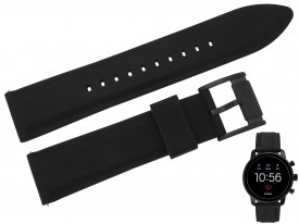 Pasek Fossil BQD1000 czarny gumowy 22 mm oryginał