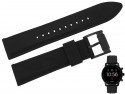 Pasek Fossil BQD1000 czarny gumowy 22 mm oryginał