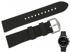 Pasek Fossil FTW4019 czarny 22 mm oryginał