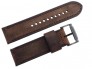 Pasek Fossil JR1487 skórzany ciemny brąz 24 mm