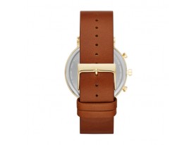 Pasek Skagen SKT1206 skórzany brązowy oryginalny 20 mm